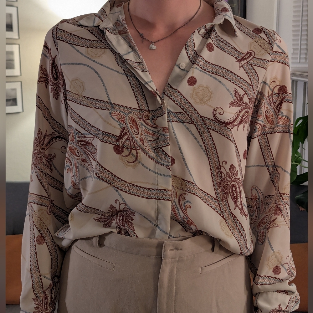 Paisley Patterned Women's Shirt